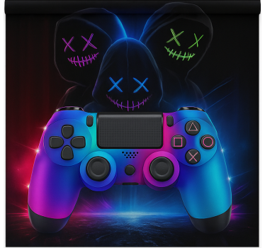 Estore de rolo frikis jogadores misteriosos de neon - TenStickers