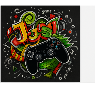 Estore de rolo frikis grafite apenas controle de jogo - TenStickers