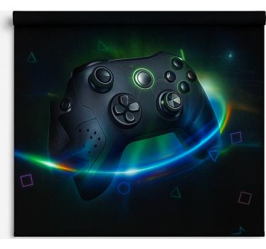 Estore de rolo frikis controle de jogo futurista neon - TenStickers