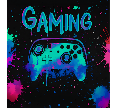 Estore de rolo frikis controladores de respingos de tinta neon - TenStickers
