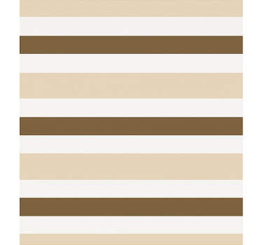 Estore de rolo sala de jantar padrão listrado bege marrom - TenStickers