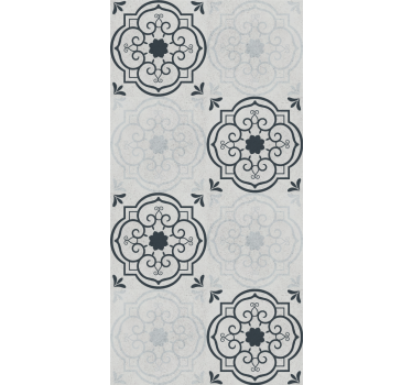Estore de rolo para cozinha azulejos cinza elegantes - TenStickers