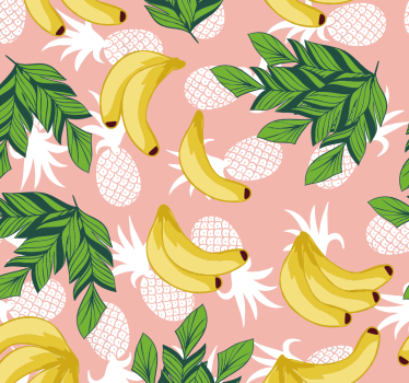 Estore de rolo para cozinha folhagem de frutas tropicais - TenStickers