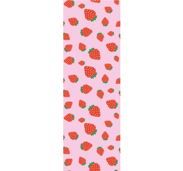 Estore de rolo para cozinha padrão morango doce - TenStickers