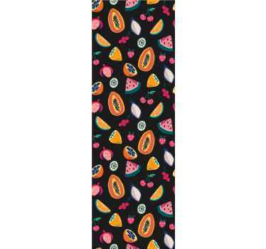 Estore de rolo para cozinha padrões frutais - TenStickers