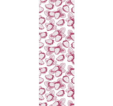 Estore de rolo para cozinha desenhos de morango - TenStickers