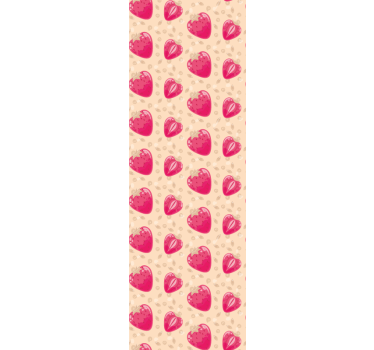 Estore de rolo para cozinha padrão corações - TenStickers