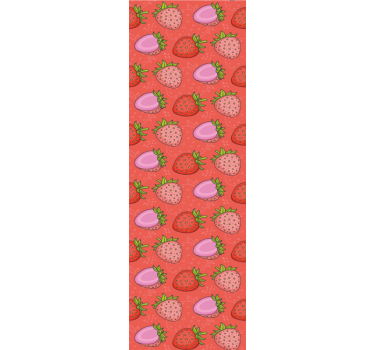 Estore de rolo para cozinha delícia de morango - TenStickers