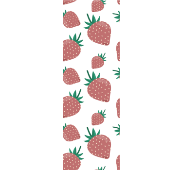 Estore de rolo para cozinha padrão de morango - TenStickers