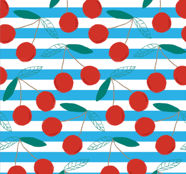 Estore de rolo para cozinha padrão abstrato de frutas - TenStickers