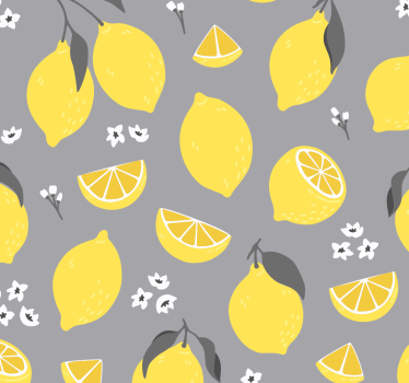 Estore de rolo para cozinha padrão cítrico - TenStickers