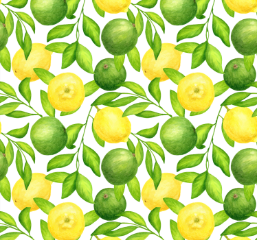 Estore de rolo para cozinha padrão de frutas cítricas - TenStickers