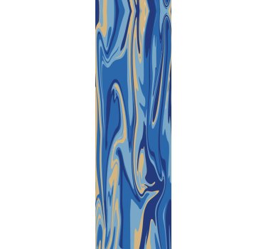 Estore de rolo para cozinha mármore azul dourado - TenStickers