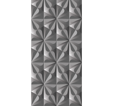 Estore de rolo para cozinha padrão floral geométrico vintage - TenStickers