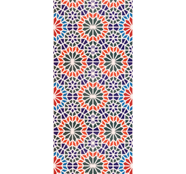 Estore de rolo para cozinha azulejos coloridos legais - TenStickers