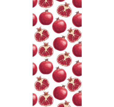 Estore de rolo para cozinha padrão de romãs coloridas - TenStickers