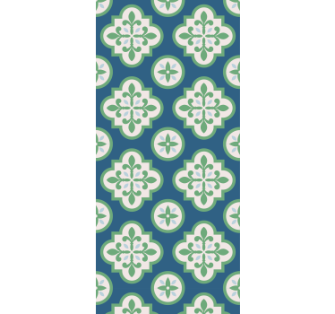 Estore de rolo para cozinha azulejo trevo verde - TenStickers