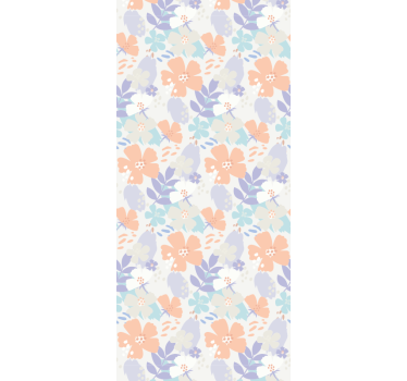 Estore de rolo para cozinha flores originais nórdicas - TenStickers