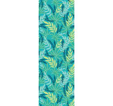 Estore de rolo para cozinha padrão tropical azul - TenStickers