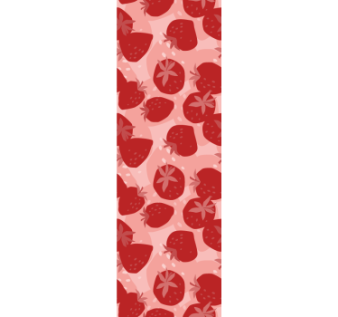 Estore de rolo para cozinha morangos vermelhos abstratos - TenStickers