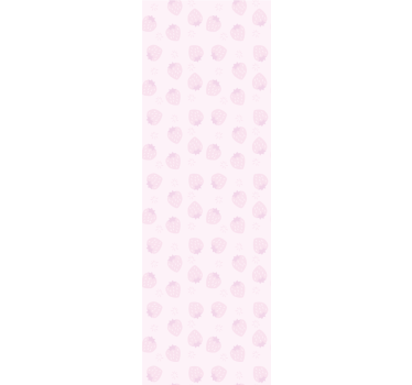 Estore de rolo para cozinha padrão de morangos rosa - TenStickers