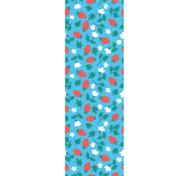 Estore de rolo para cozinha padrão de frutas e flores coloridas - TenStickers