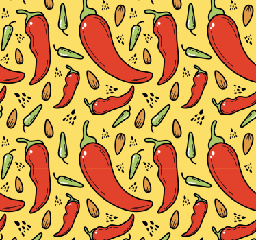 Estore de rolo para cozinha pimenta vermelha e verde - TenStickers