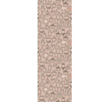 Estore de rolo para cozinha eu amo café - TenStickers