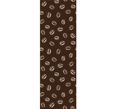 Estore de rolo para cozinha padrão de grãos de café - TenStickers