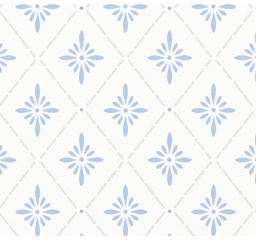 Estore de rolo para cozinha azulejos losangos azuis - TenStickers