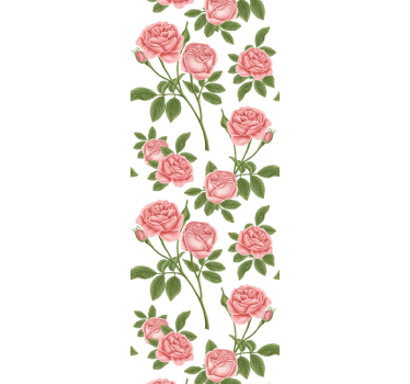 Estore de rolo para cozinha estampa de rosas - TenStickers