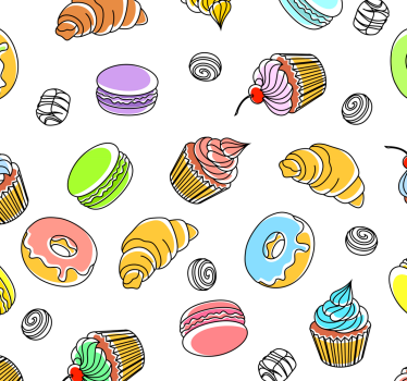Estore de rolo para cozinha para deliciosos doces - TenStickers