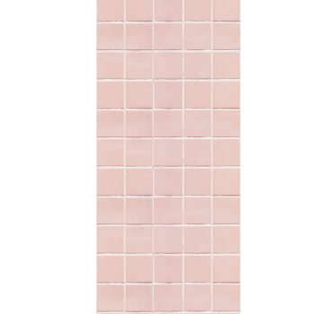 Estore de rolo para cozinha azulejos rosa claro - TenStickers