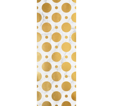 Estore de rolo sala de jantar pontos de mármore dourado - TenStickers