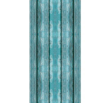 Estore de rolo sala de jantar efeito textura madeira azul - TenStickers