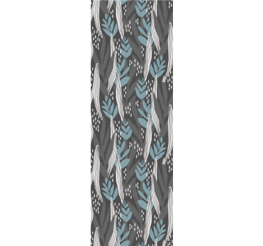 Estore de rolo sala de jantar aquarela floral cinza - TenStickers