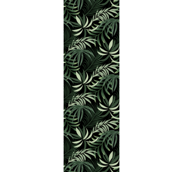 Estore de rolo sala de jantar folhas tropicais verdes - TenStickers