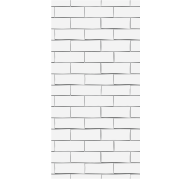 Estore de rolo sala de jantar tijolos brancos grossos - TenStickers