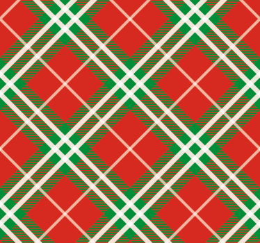 Estore de rolo sala de jantar tartã escocês vermelho e verde - TenStickers