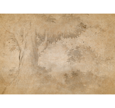 Estore de rolo para cozinha paisagem vintage de floresta - TenStickers