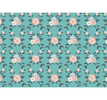 Estore de rolo para cozinha rosas multicoloridas - TenStickers