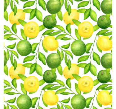 Estore de rolo para cozinha limões e limas - TenStickers