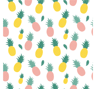 Estore de rolo para cozinha estampa abacaxi - TenStickers