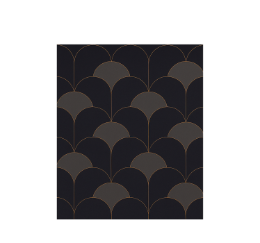 Estore de rolo vintage com design de arcos dos anos 1920 - TenStickers