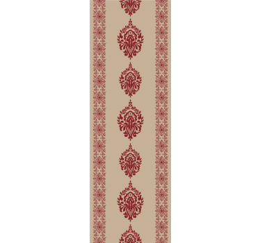 Estore de rolo vintage padrões vermelhos elegantes - TenStickers