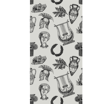 Estore de rolo vintage iconografia romana - TenStickers