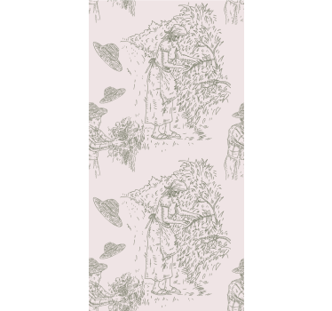 Estore de rolo vintage cena de colheita campestre - TenStickers