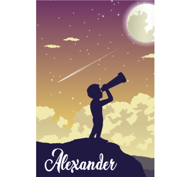 Telescópio criança persiana personalizada - TenStickers