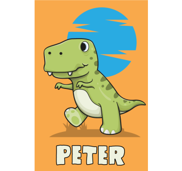 Estore de rolo dinossauros dinossauro personalizado - TenStickers