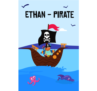 Barco pirata personalizado estor - TenStickers